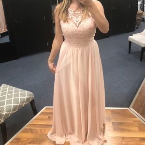 Blush prom/formal dress